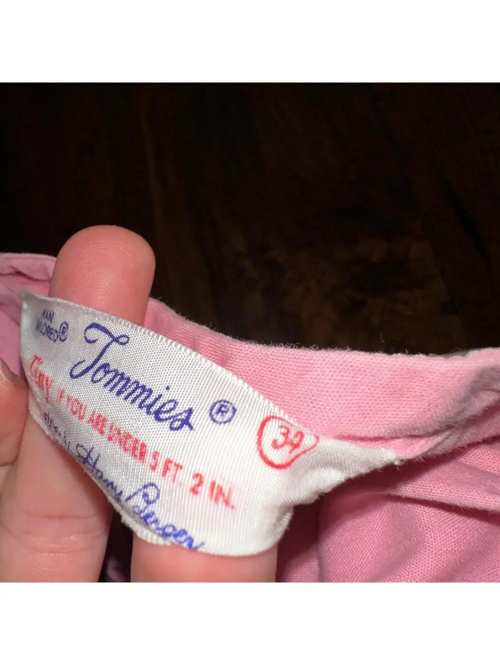 Vintage 50s 60s Tommies Sanforized Sleepwear Pajamas Pair Pants Top Cotton Pink